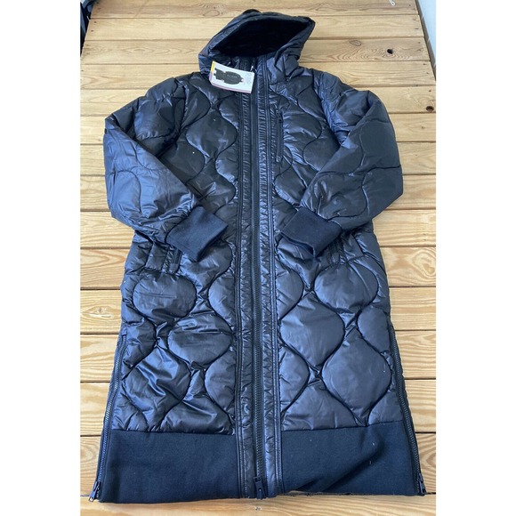 Mondetta Jackets \u0026 Coats | Nwt Mondetta Quilted Parka Size Small Womens Black Recycled | Color: Black | Size: S | Smashyhoward's Closet